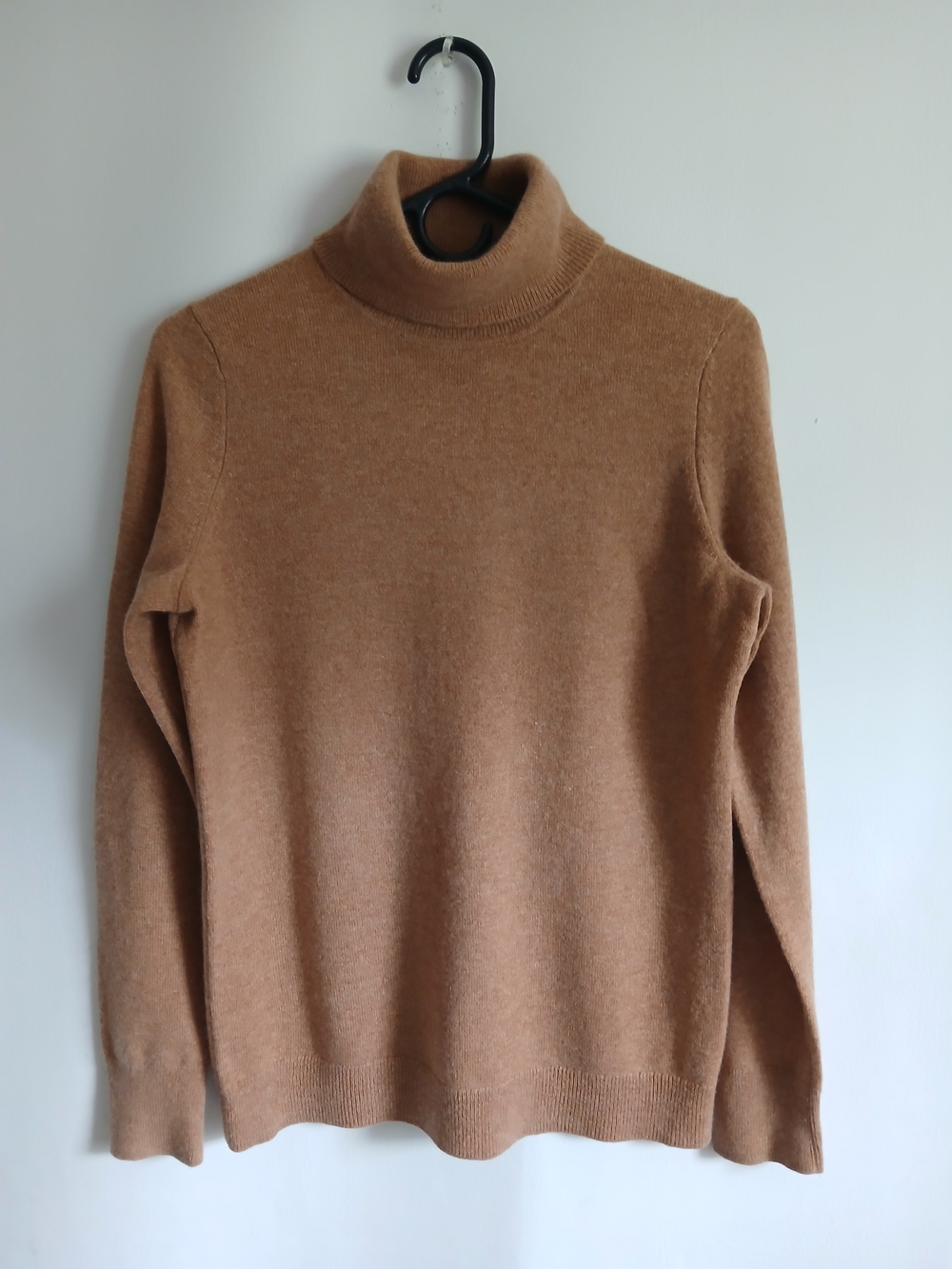 Women's Talbots 100% Cashmere Camel Turtleneck Sweater SzSm